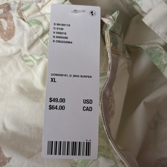 Yellow Hawaii Print BDG Eva Tie-Front Ruched Strap Trapeze Mini Dress - Picture 8 of 11